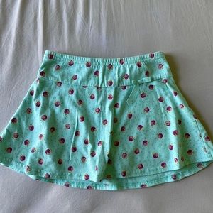 cherry mini skirt